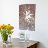 Avond Tuin Batik Zilveren Folie Print (Laag (Keuken))