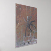 Avond Tuin Batik Zilveren Folie Print (Laagn)