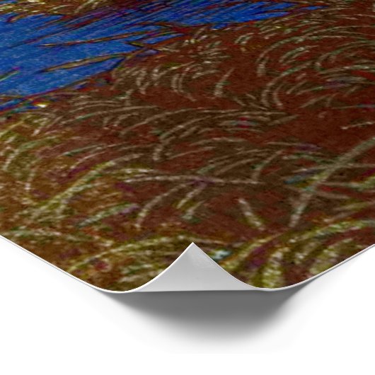 Avond van Ushibori Kawase Hasui 1930 Poster (Hoek)