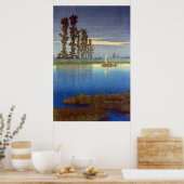 Avond van Ushibori Kawase Hasui 1930 Poster (Keuken)