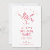 Avond voor de bruiloft laatste rodeo Funky handget Kaart (Voorkant)