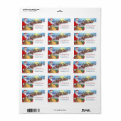  avond voor kerstretour-adres etiket (Full Sheet)