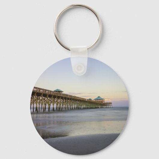 Avond vrede op folly Beach Sleutelhanger (Voorkant)