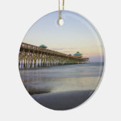 Avond vrede op het strand van Folly Keramisch Ornament (Links)