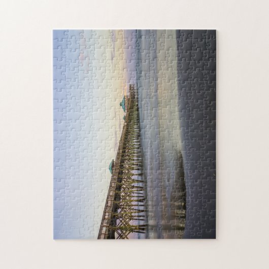 Avond vrede op het strand van Folly Legpuzzel (Verticaal)