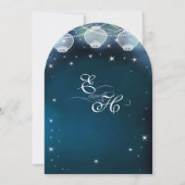 Avond Weddenschap Papier Lantern Garland Lights St Kaart (Achterkant)