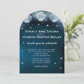 Avond Weddenschap Papier Lantern Garland Lights St Kaart (Staand voorkant)