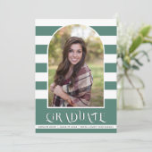 Avond zee Klasse van 2023 boogfoto-afstuderen Aankondiging (Staand voorkant)