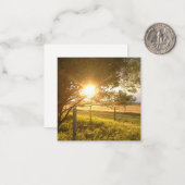 Avond Zonneblanco kaart Notitiekaartje (Voorkant / Achterkant in situ)