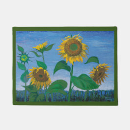 Avond Zonnebloemen Deurmat