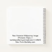 Avondaankomst - een steampunk straatbeeld notitieboek (Achterkant)