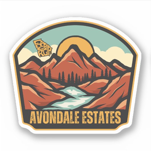 Avondale Estates, Georgia Sticker (Voorkant)