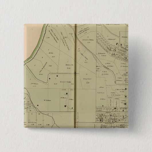 Avondale, Ohio Vierkante Button 5,1 Cm (Voorkant)
