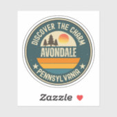 Avondale, Pennsylvania Sticker (Vel)