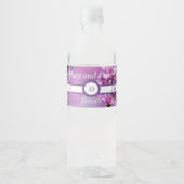 Avondale Redbud Art Bruiloft Water Fles Label Waterfles Etiket (Voorkant)