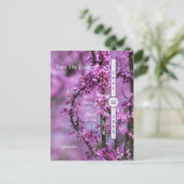 Avondale Redbud Art sparen de datum Briefkaart (Staand voorkant)