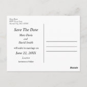 Avondale Redbud Art sparen de datum Briefkaart (Achterkant)