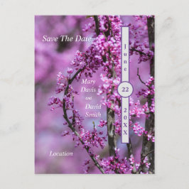 Avondale Redbud Art sparen de datum Briefkaart