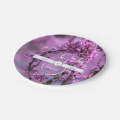 Avondale Redbud Art Trouwpapier Borden Papieren Bordje (Gekanteld)