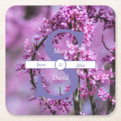 Avondale Redbud Art Trouwpapier Onderzetters (Voorkant)