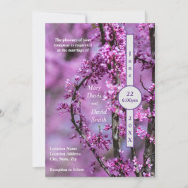Avondale Redbud Art Wedding Kaart
