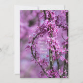 Avondale Redbud Art Wedding Kaart (Achterkant)