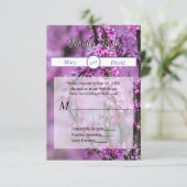 Avondale Redbud Art Wedding RSVP Kaartje (Staand voorkant)