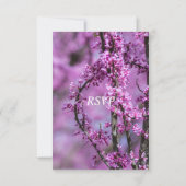 Avondale Redbud Art Wedding RSVP Kaartje (Achterkant)