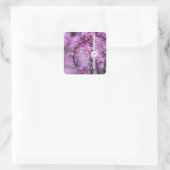 Avondale Redbud Art Wedding Vierkante Sticker (Tas)