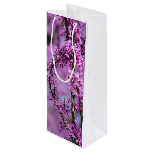 Avondale Redbud Art Wijn Cadeautas (Achterkant Gekanteld)