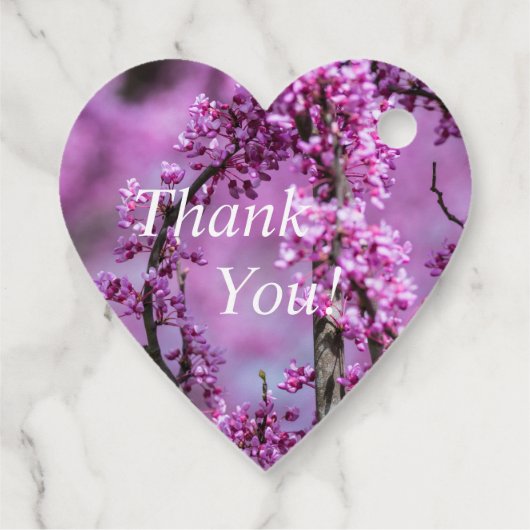 Avondale Redbud ArtWedding Bedankjes Labels (Achterkant)