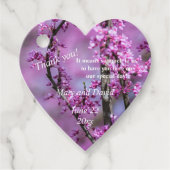 Avondale Redbud ArtWedding Bedankjes Labels (Voorkant)