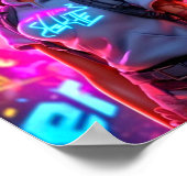 Avondavontuur in Neo-City Poster (Hoek)