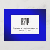 Avondblauw RSVP met Entree Choices Uitnodiging Briefkaart (Voorkant)