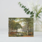 avondboslandschap briefkaart (Staand voorkant)