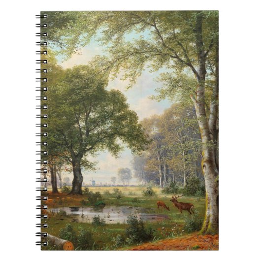 avondboslandschap notitieboek (Voorkant)