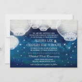 Avondbruiloft in de marinescheepvaart kaart (Voorkant)