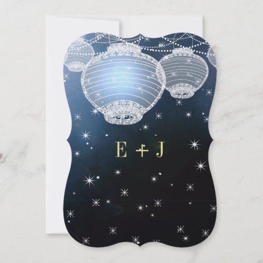 Avondbruiloft in de marinescheepvaart kaart (Achterkant)