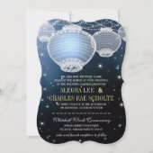 Avondbruiloft in de marinescheepvaart kaart (Voorkant)