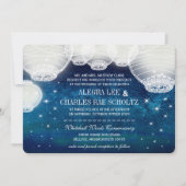 Avondbruiloft in de marinescheepvaart kaart (Voorkant)