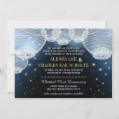 Avondbruiloft in de marinescheepvaart kaart (Voorkant)