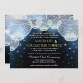 Avondbruiloft in de marinescheepvaart kaart (Voorkant / Achterkant)