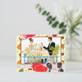 avondeten briefkaart (Staand voorkant)