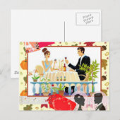 avondeten briefkaart (Voorkant / Achterkant)