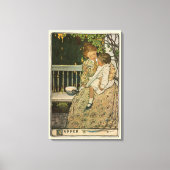 Avondeten door Jessie Willcox Smith Canvas Afdruk (Voorkant)