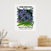 Avondgeurende violieren poster (Keuken)