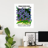 Avondgeurende violieren poster (Thuiskantoor)