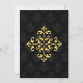 Avondglam bruiloft kaart (Achterkant)