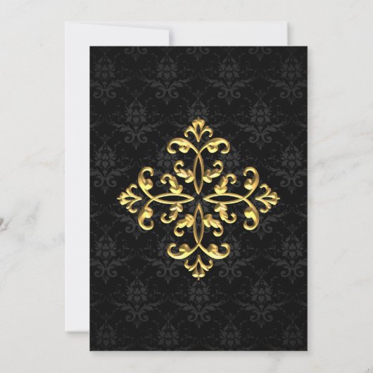 Avondglam bruiloft kaart (Achterkant)