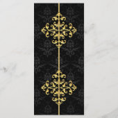 Avondglam bruiloft menu (Achterkant)